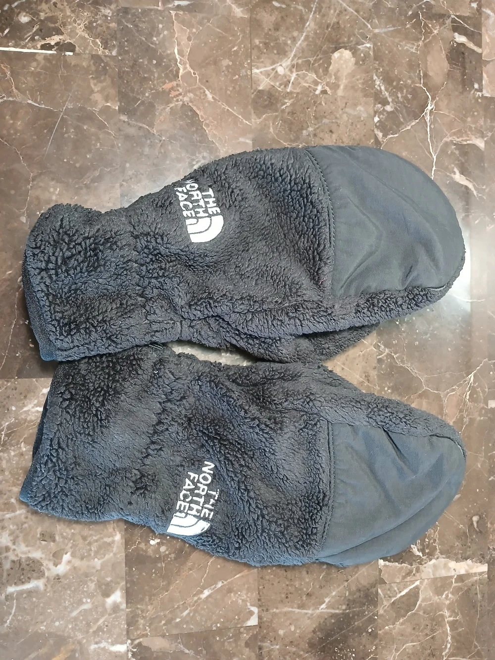 The North Face Black Sherpa Fleece Mittens